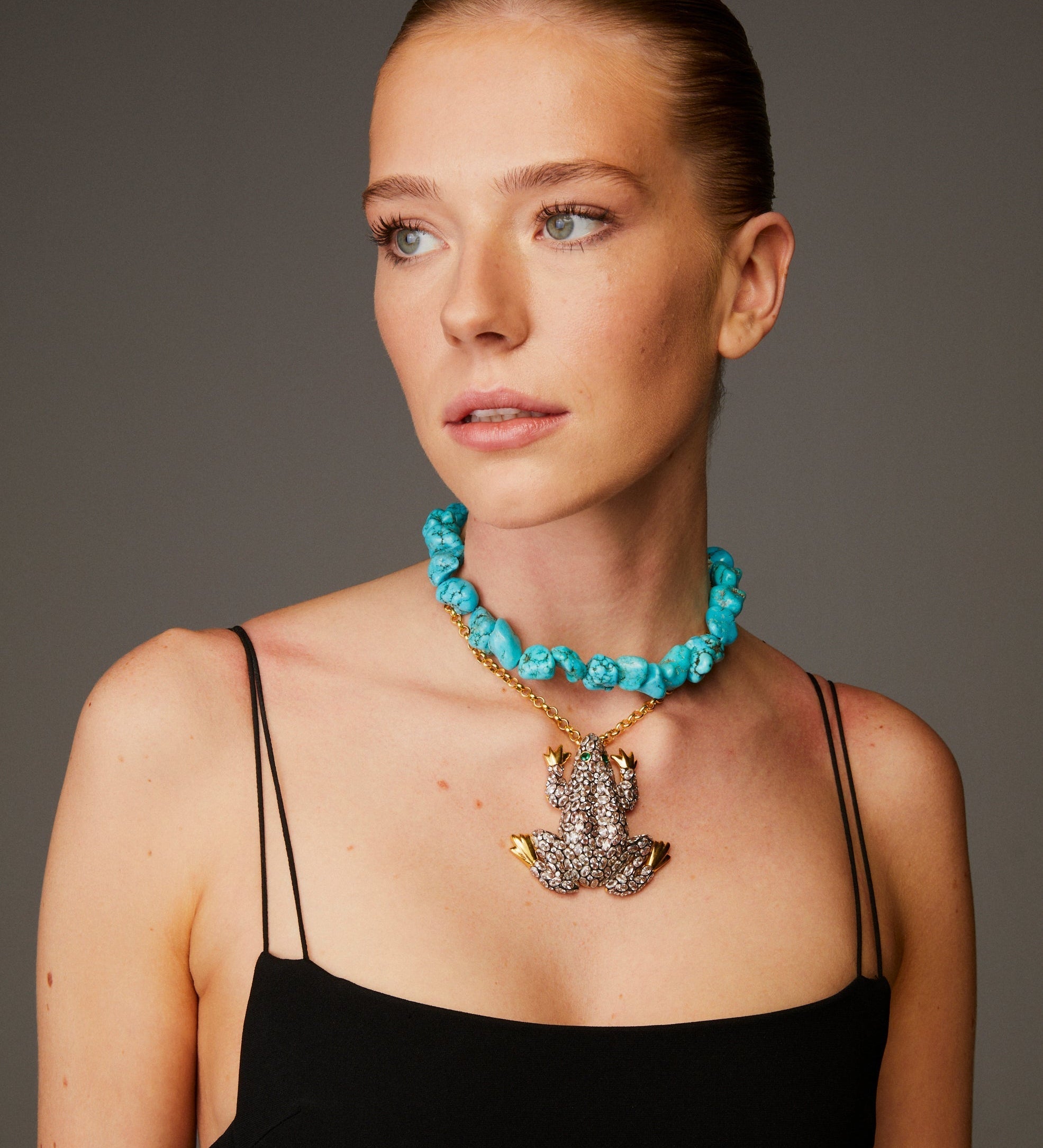 MEGA FROG TURQUOISE KOLYE