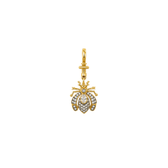 BEGÜM KHAN Bee Charm – kristal, altın kaplama