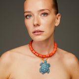 TARTARUGA CORAL KOLYE